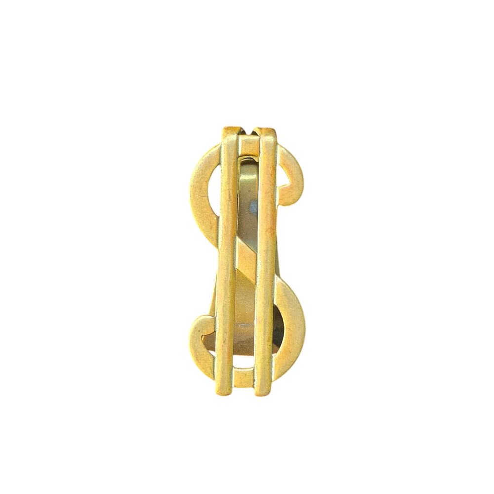 Antique Brass Dollar Sign Money Clip